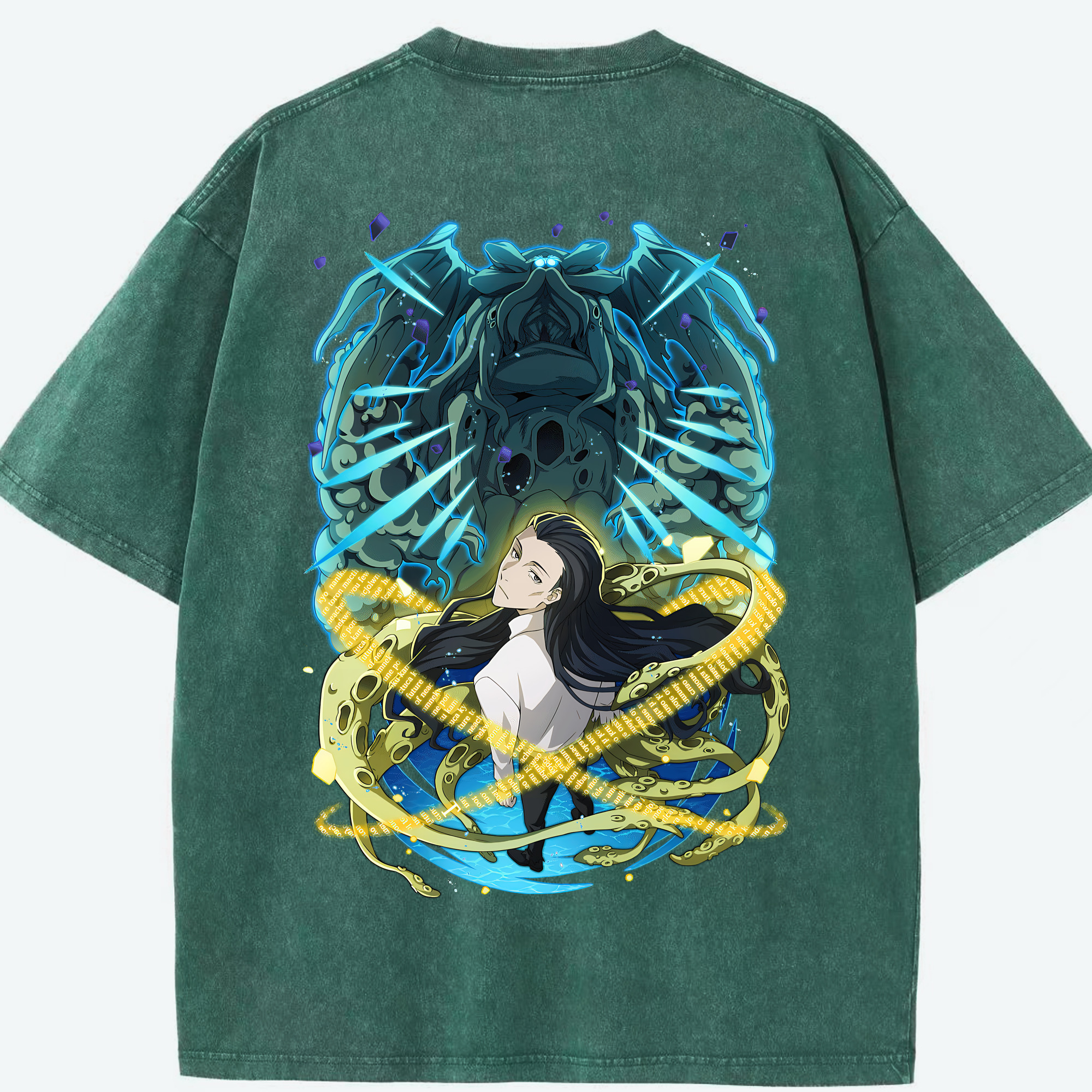 （画像用） 文豪ストレイドッグス Bungo Stray Dogs 綿100% ヴィンテージ風 半袖Tシャツ（背面プリント）